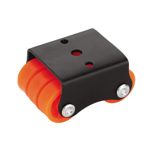 Multicolor Mini Pu Orange Six Fix Wheel Castor