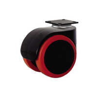 Multicolor 50 Mm Pu-chair Wheel-plate Castor