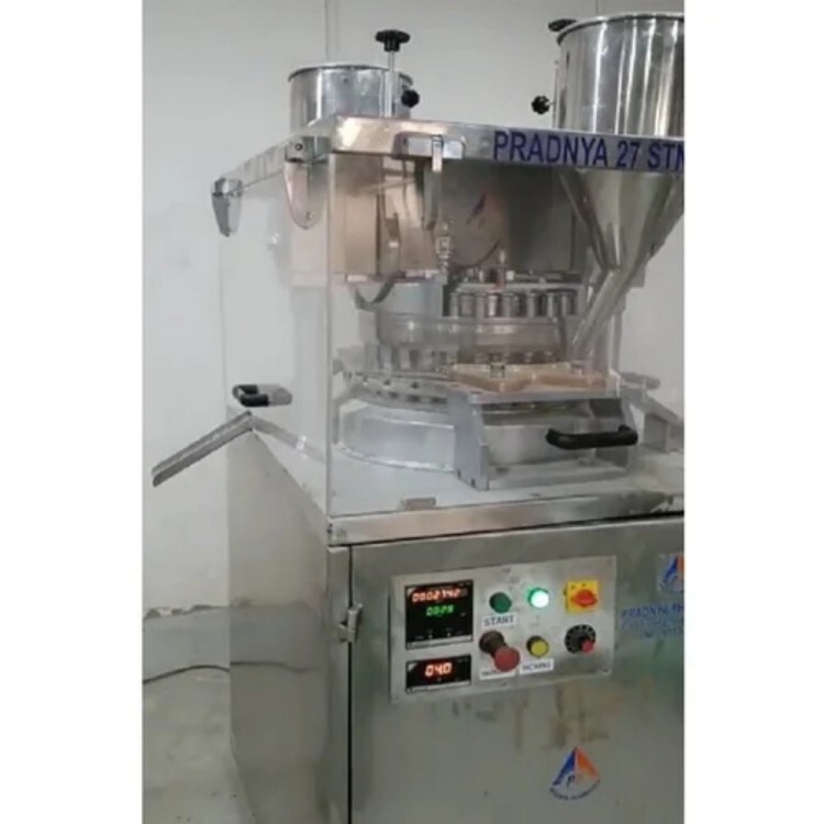 Double Sided Rotary Tablet Press Square Gmp Machine - Color: Silver
