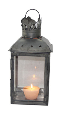 44 cm Black Metal Lantern