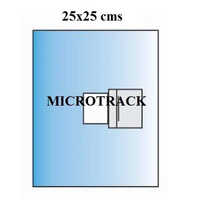 Ophthalmic Drape 25 X 25 Cms - Non-woven Material, White/blue Color | 50 Pcs Per Pack, Fluid Impervious, Easy To Peel, Eye Lid Holder