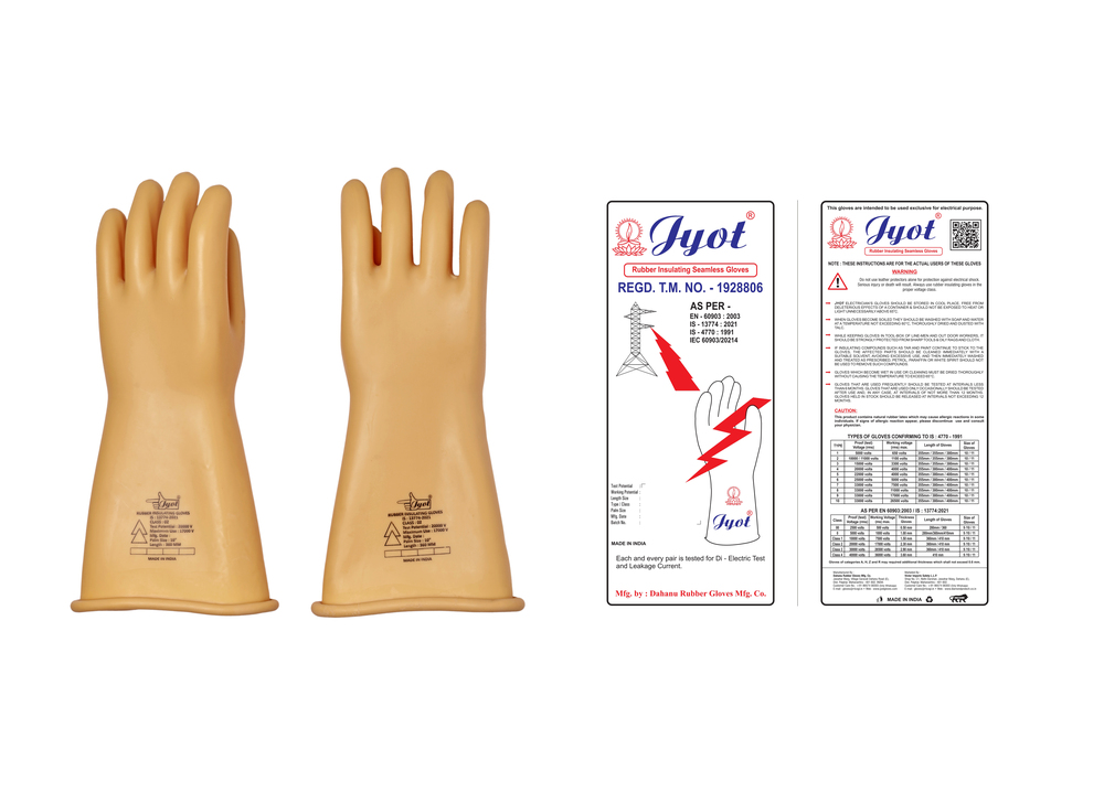 2021 20000v Electrical Shockproof Rubber Hand Gloves