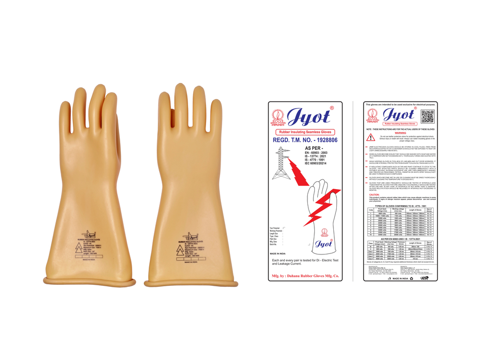 10000v Electrical Shockproof Rubber Hand Gloves