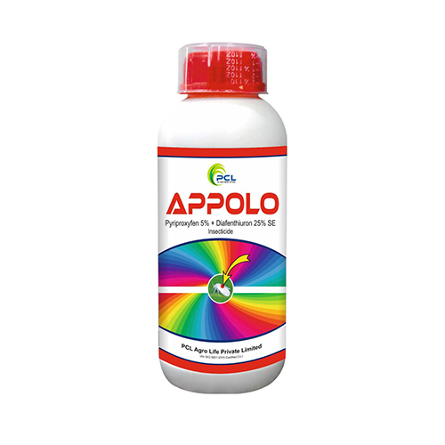 Appolo (Pyriproxyfeb 5% +Diafenthiuron 25% Se Insecticide) - Application: Agriculture