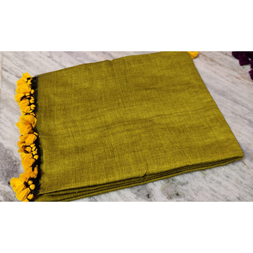 Pure Cotton Plain Saree