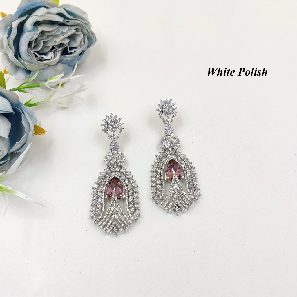 Latest American Diamond Earrings