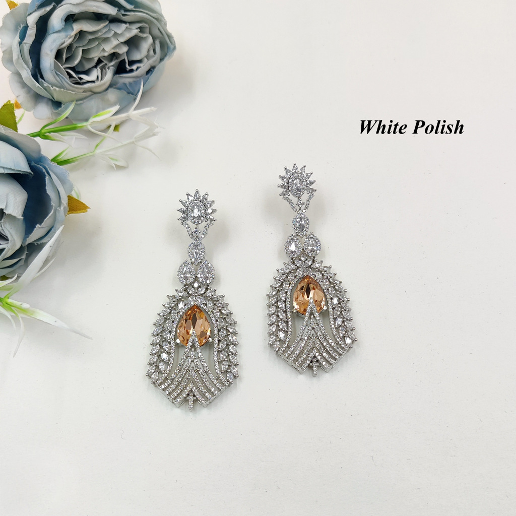 Latest American Diamond Earrings