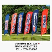 Thick Satin Fabric Advertising Flag - 20x30