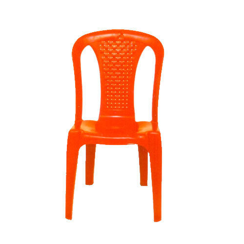 Armless plastic chair
