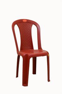 Armless plastic chair