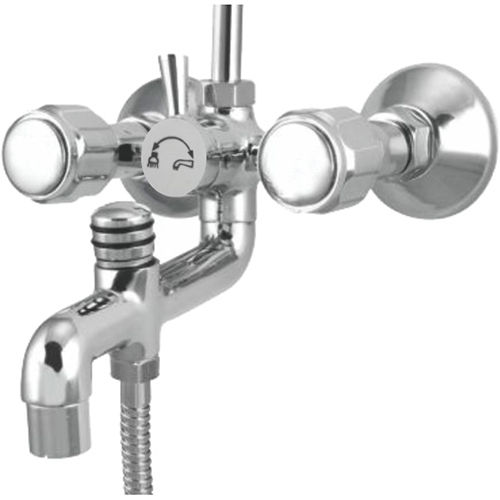 Silver Deluxe 3 In 1 Wall Mixer