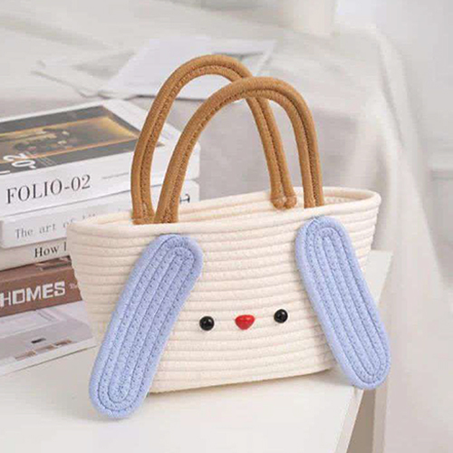 White Cotton Rope Hand Bag