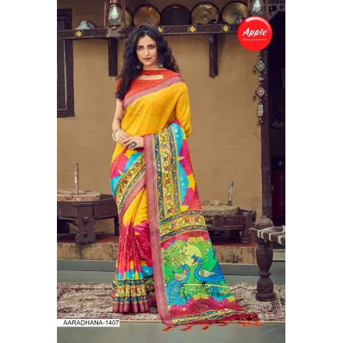 Apple Banarasi Silk Sarees