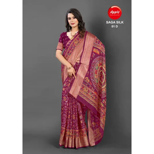 South cotton jari patta saree