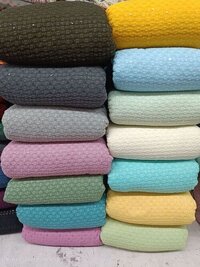 Rayon Schiffli Fabric - Color: Multicolor