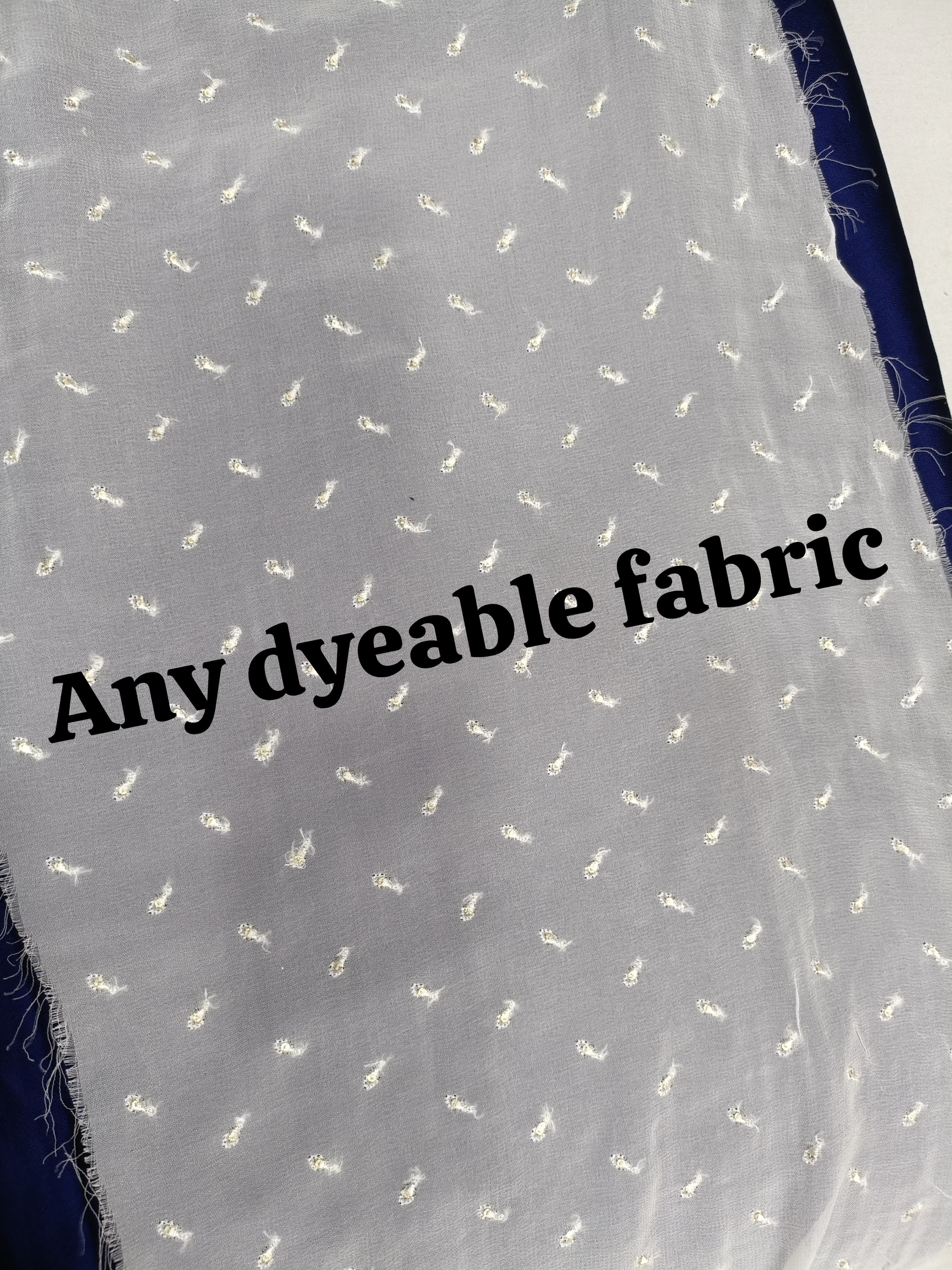 Dyeable Embroidery Fabrics