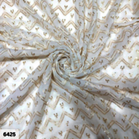 Dyeable Embroidered Sherwani Fabric