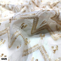 Dyeable Embroidered Sherwani fabric