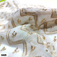 Dyeable Embroidered Sherwani fabric