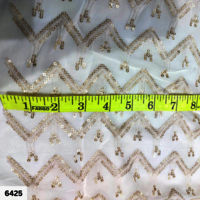 Dyeable Embroidered Sherwani fabric