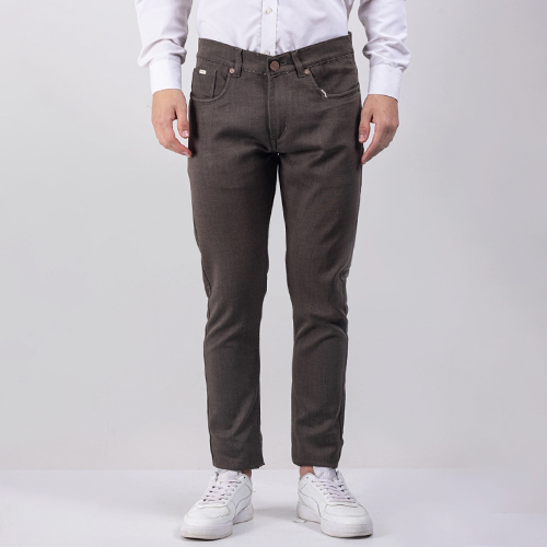Dark Brown Cotton Denim Jeans - Relaxed Fit, Breathable Material, No-Fade, Quick Dry, Available in Multiple Sizes