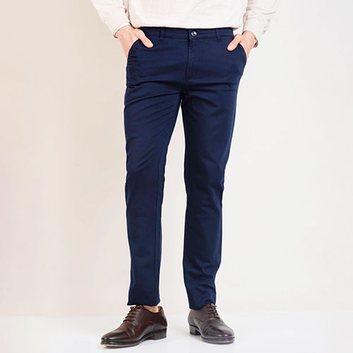 Different Available Navy Blue Designer Cotton Pant