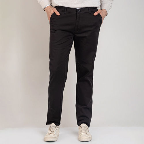 Charcoal Black Designer Cotton Pant