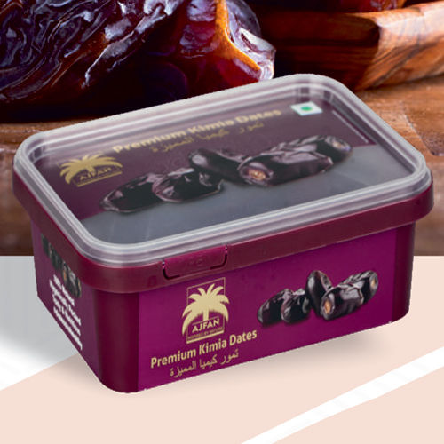 500G Dates Packaging Container - Color: As Per Requirement