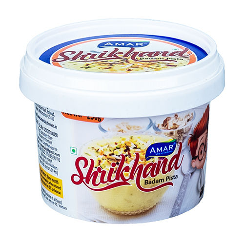 Shrikhand Packaging Plastic Container - Color: As Per Requirement