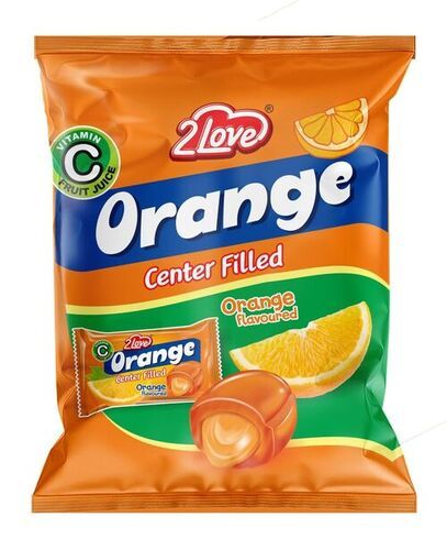 Center filled candy PKT - Orange