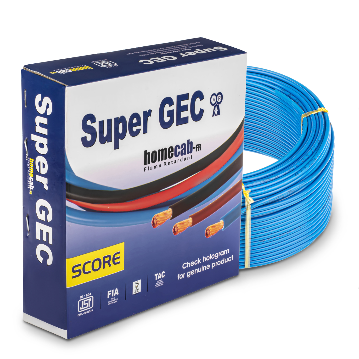 FR, CCR 1.5 mm Score House Wire (Six Color 10 No. Gauge)