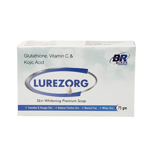 White 75Gm  Glutathione Vitamin C And Kojic Acid 75 Gm Skin Whitening And Brightening Soap