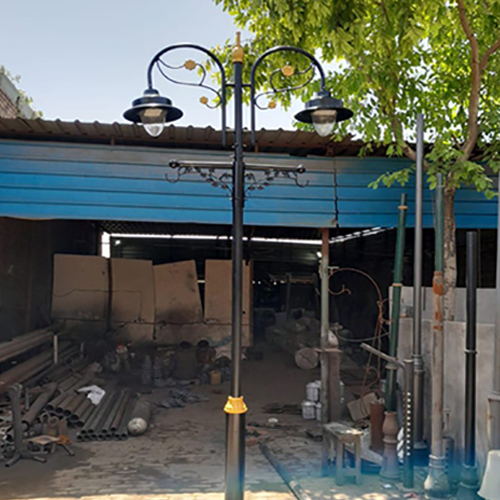 Steel Light Poles - Stainless Steel, High Rated Power, Custom Color Options | Durable Outdoor Electric Lighting Solutions with Easy Installation Sockets