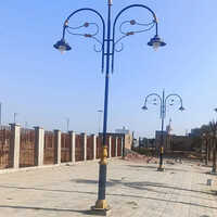 9W Glass Designer Garden Pole Light