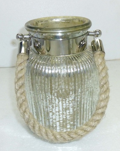 Metal Lantern Jute Handle