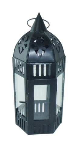 25 cm Black Coated Lantern