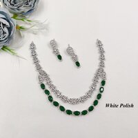 Stylish American Diamond Necklace Set