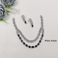 Stylish American Diamond Necklace Set