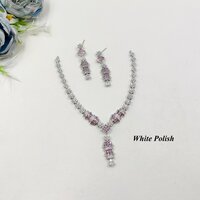 Elegant American Diamond Necklace Set