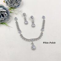 Modern Designer American Diamond Necklace Set