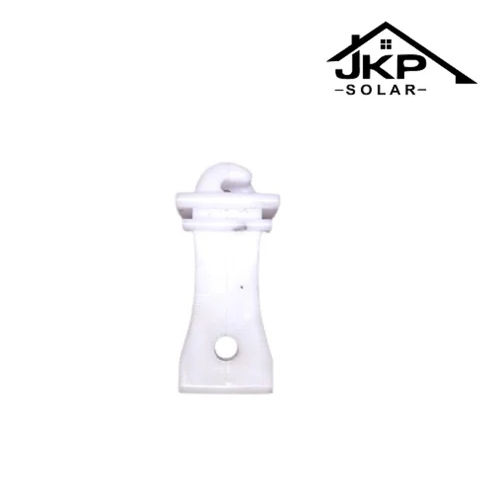 3 Inch White Plastic Hook Insulator Size: 3Inch