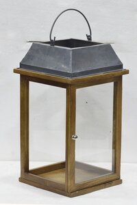 13 Inch Wooden Decorative Lantern - Color: Different