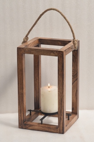 15 Inch Wooden Lantern
