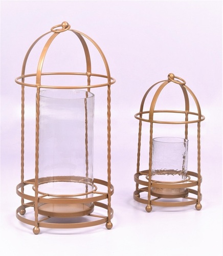 Set of 2 Metal Lantern
