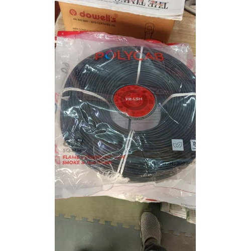 Black 200 Mtrs 4.0 Sqmm Frlsh Polycab Wire