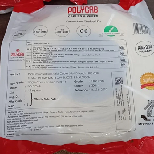 300 MTRS 1.5 SQMM FRLSH Polycab Wire