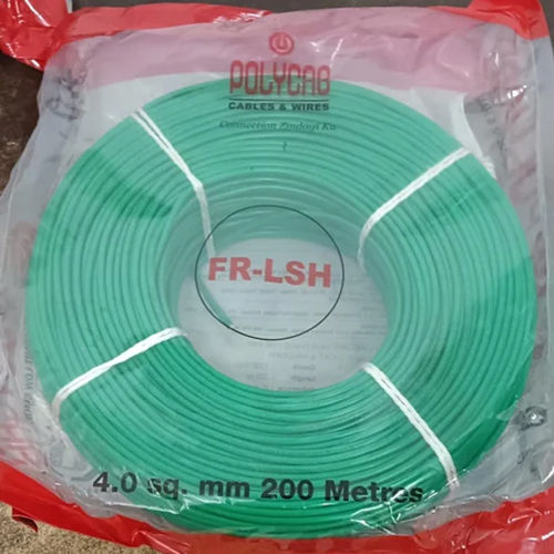 Green 200 Mtrs 4.0 Sqmm Frlsh Polycab House Wire