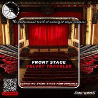 Stage Front Traveler Center Split Curtain