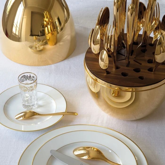 CUTLERY SET 24 PCS WITH OVAL SHAPED STAND 10010