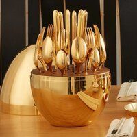 CUTLERY SET 24 PCS WITH OVAL SHAPED STAND 10010